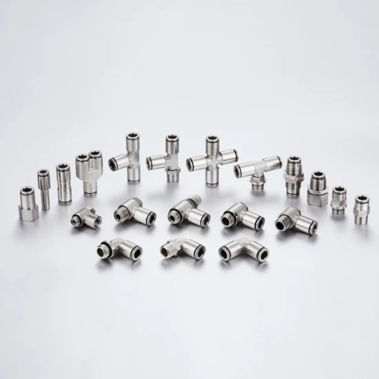 Pneumatic Part Copper with Nickel Plated 90 Degree Elbow Connector Female G-Thread Brass Air Fittings
